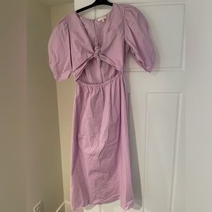 WAYF “Peggy” cutout midi dress